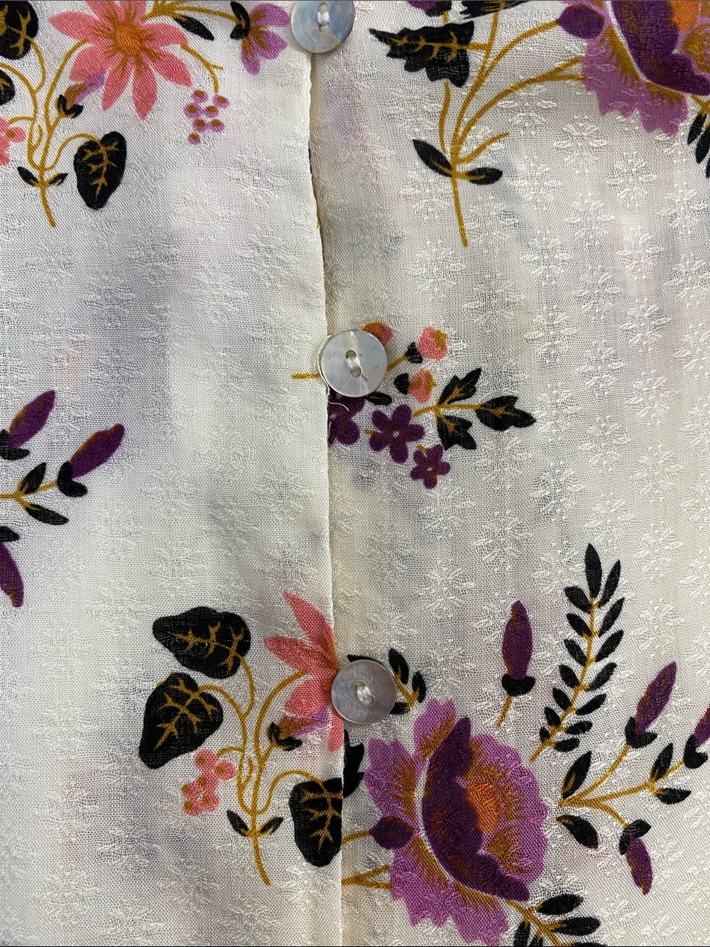 Jane + Delancey Floral Blouse Size M NWT‎ Mixed Prints Career Feminine Cottage - Picture 5 of 11